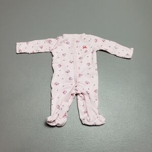 Carters baby girl winter pajamas size NB